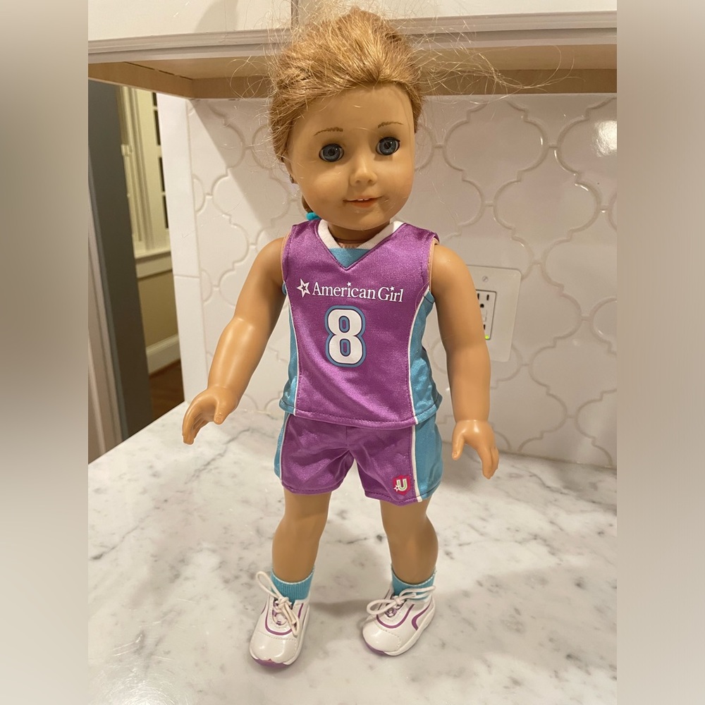 American Girl Doll basketball set